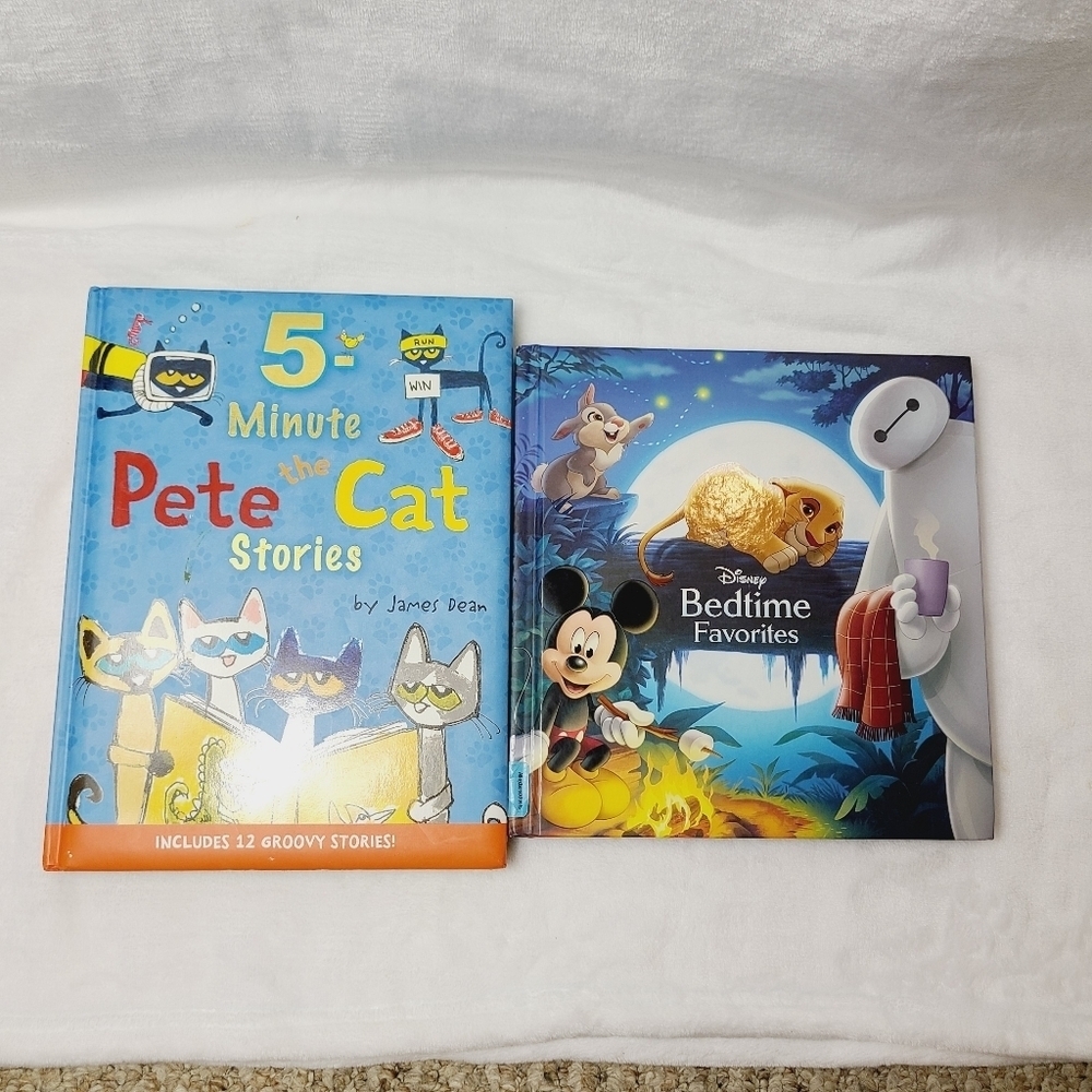 2 X books 5 minutes Pete the Cat stories and bedtime favorites